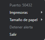 Icono en la barra de tareas"