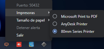 Icono en la barra de tareas"