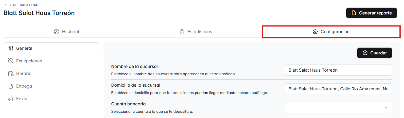 Paso 3: Configuración