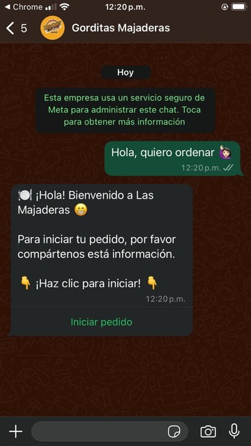 Inicio de la conversación