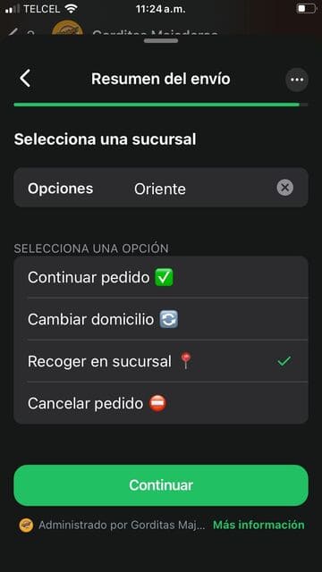 Recoger en sucursal