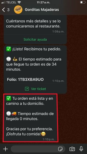 Platillos de la Categoría