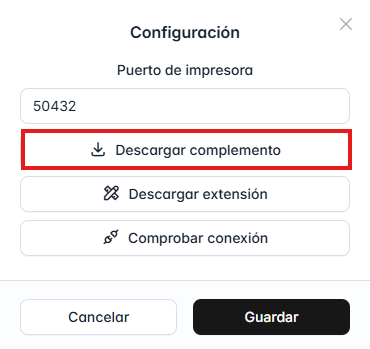 Boton "Descargar extensión"