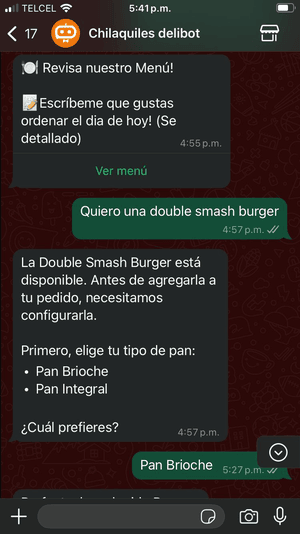 Selección de Tipo de Pan