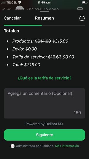 Promoción aplicada al precio final
