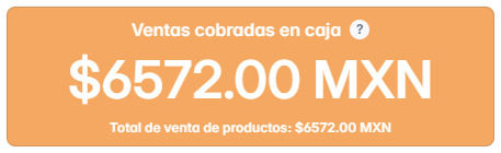 Ventas cobradas en caja