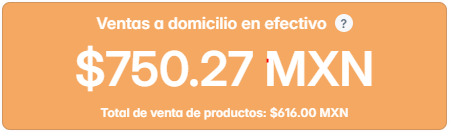 Ventas a domicilio en efectivo