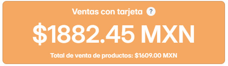 Ventas con tarjeta